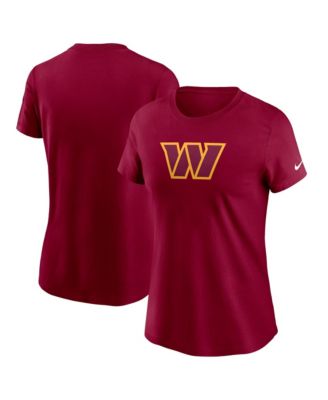 Women's Burgundy Washington Commanders Primary Logo T-Shirt