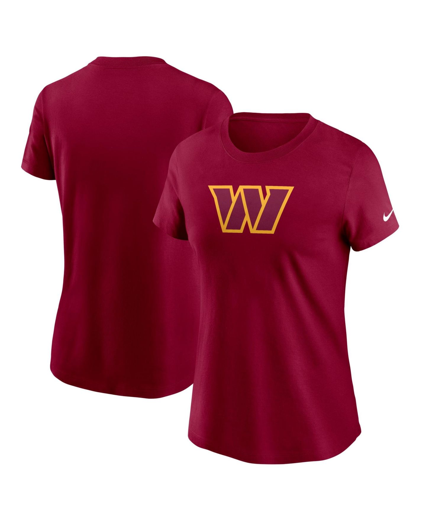 Женская футболка Nike Burgundy Washington Commanders Primary Logo — фото 1