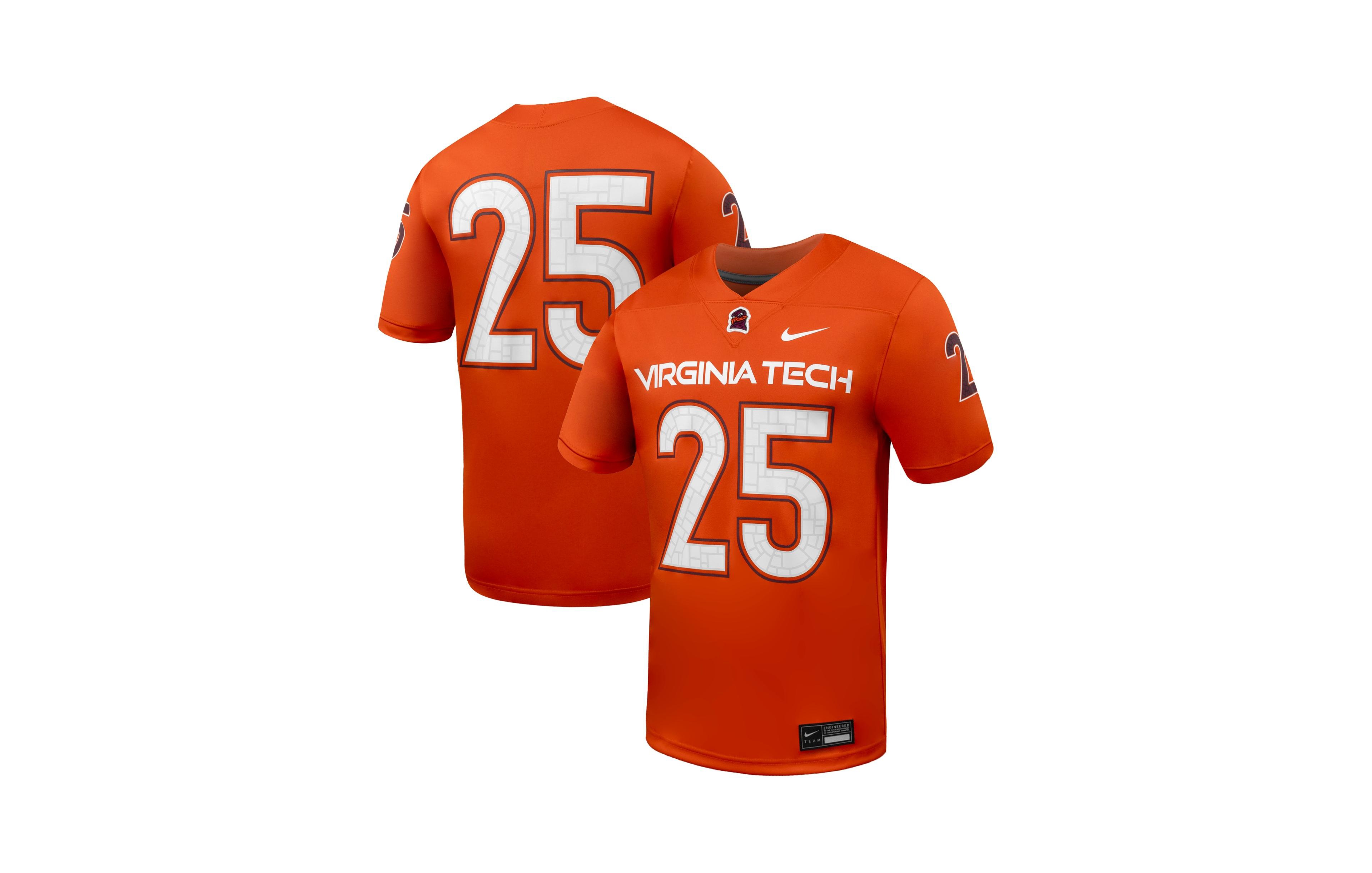 Nike Men's Orange Virginia Tech Hokies Replica Football Jersey