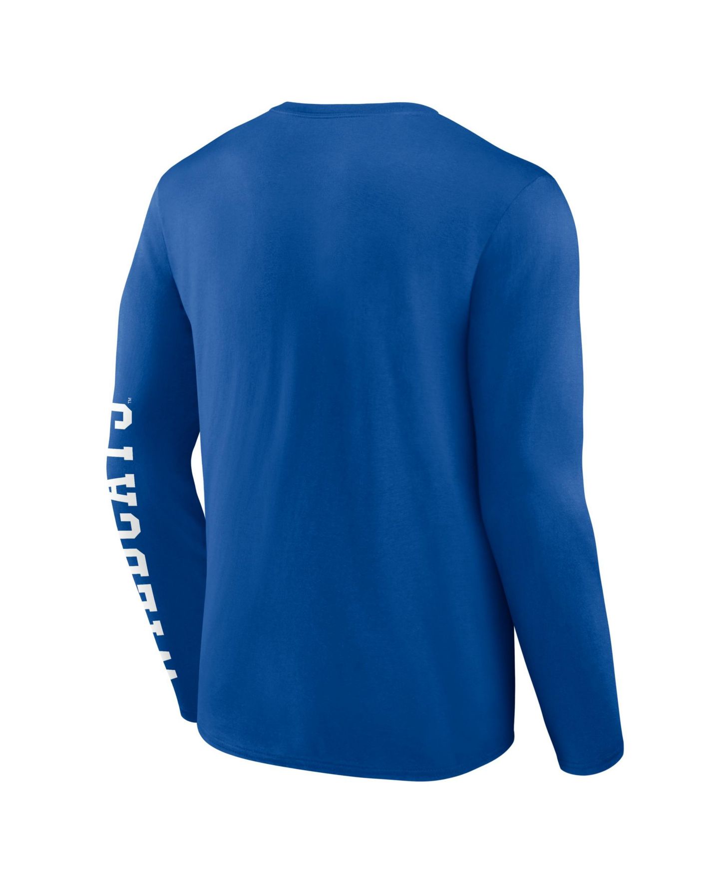 Мужская футболка Logo Athletic Royal Kentucky Wildcats Primary Logo Long-Sleeve — фото 5