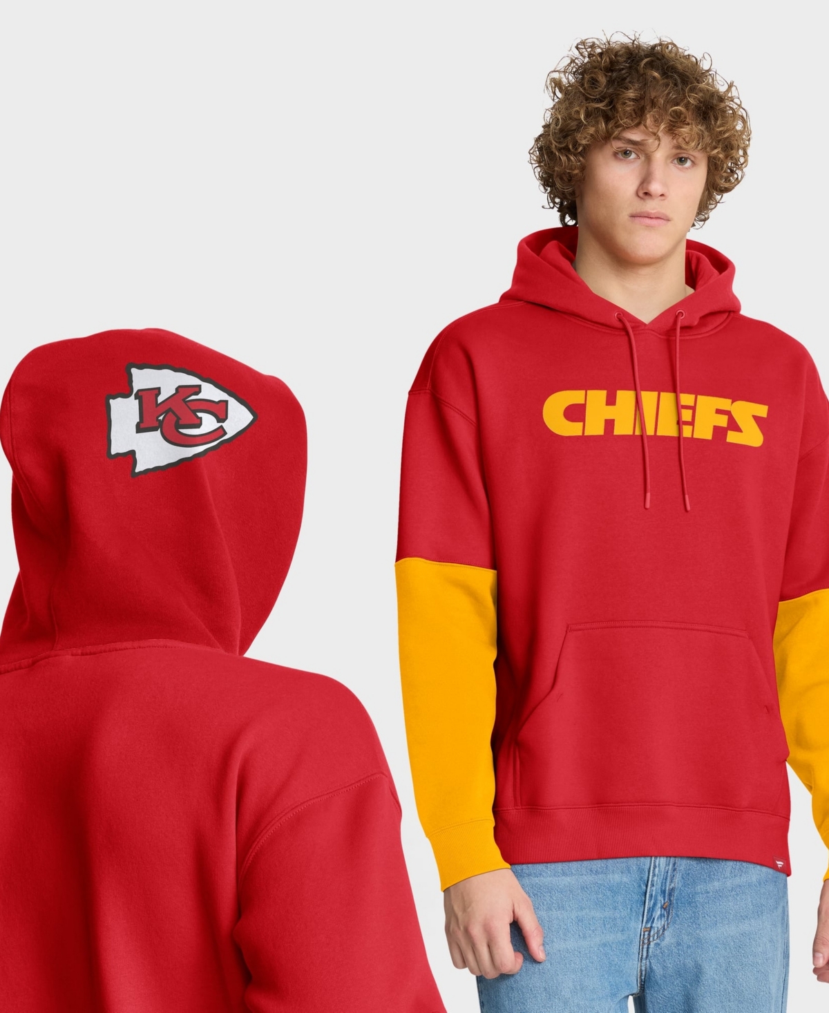 Fanatics Men's Red Kansas City Chiefs Helmet Pullover Hoodie - Red