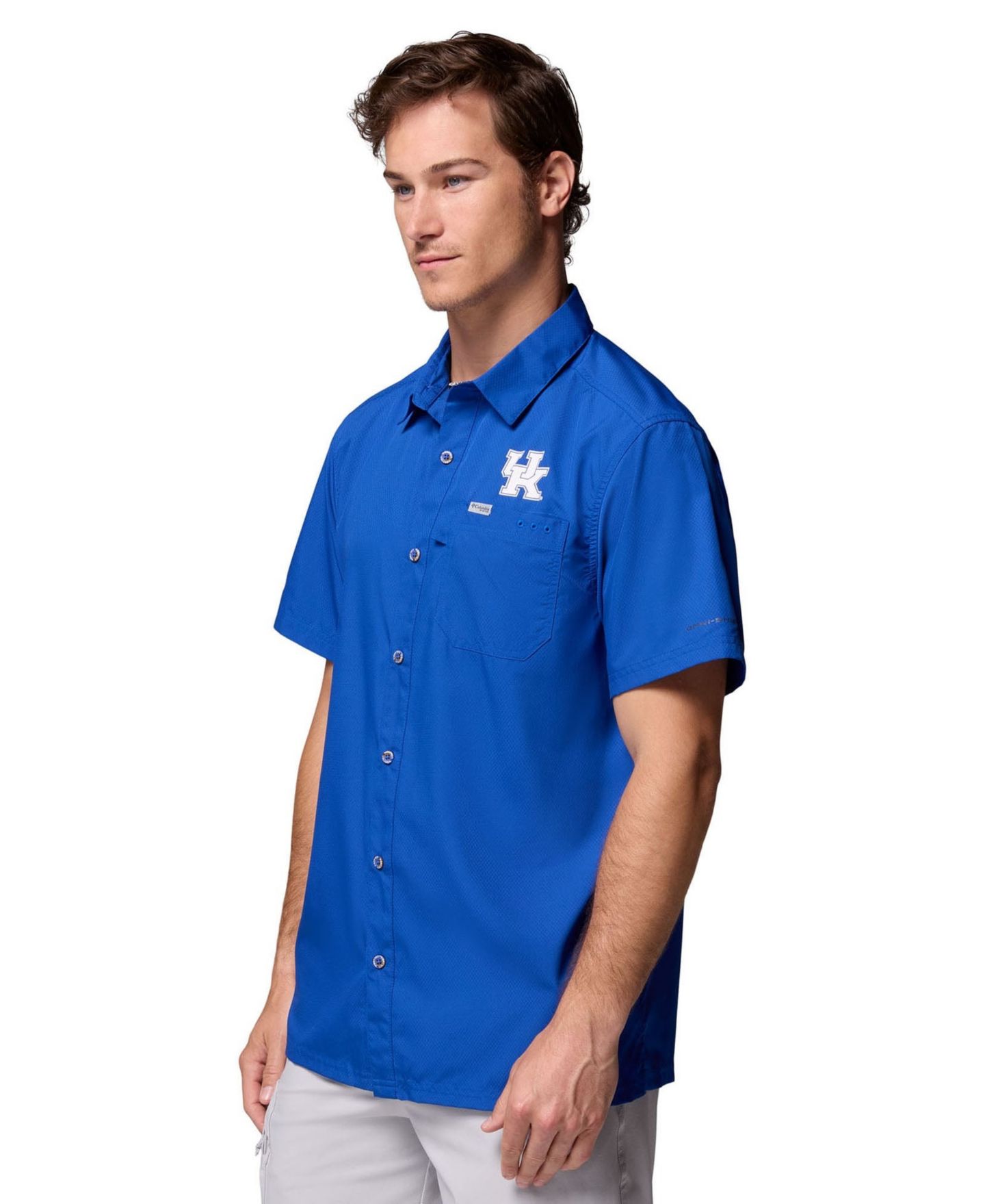 Мужская рубашка Columbia Royal Kentucky Wildcats Slack Tide Camp Button-Up — фото 3
