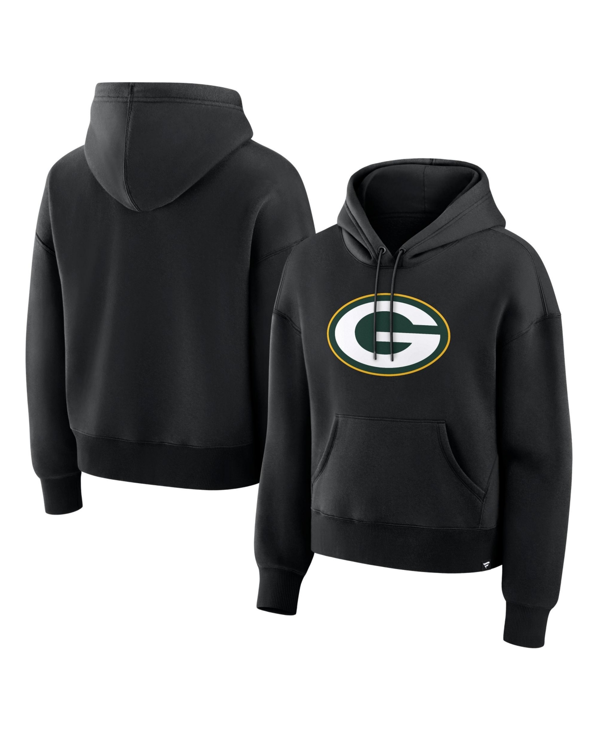 Fanatics Women's Black Green Bay Packers Essential Legacy Hoodie - Black