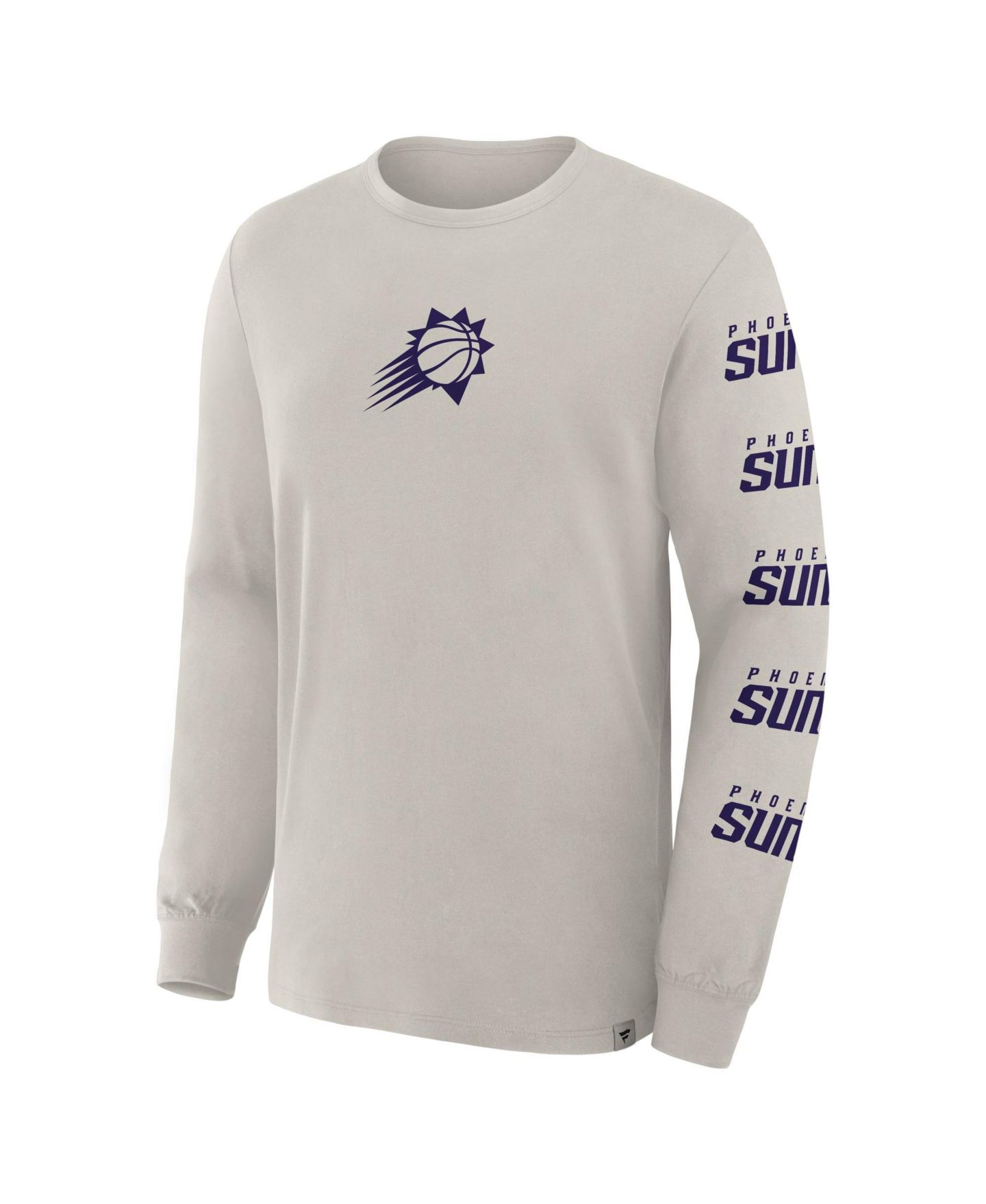 Мужская футболка Fanatics Cream Phoenix Suns Crossover Collection Ball Screen Action Premium Long-Sleeve — фото 4