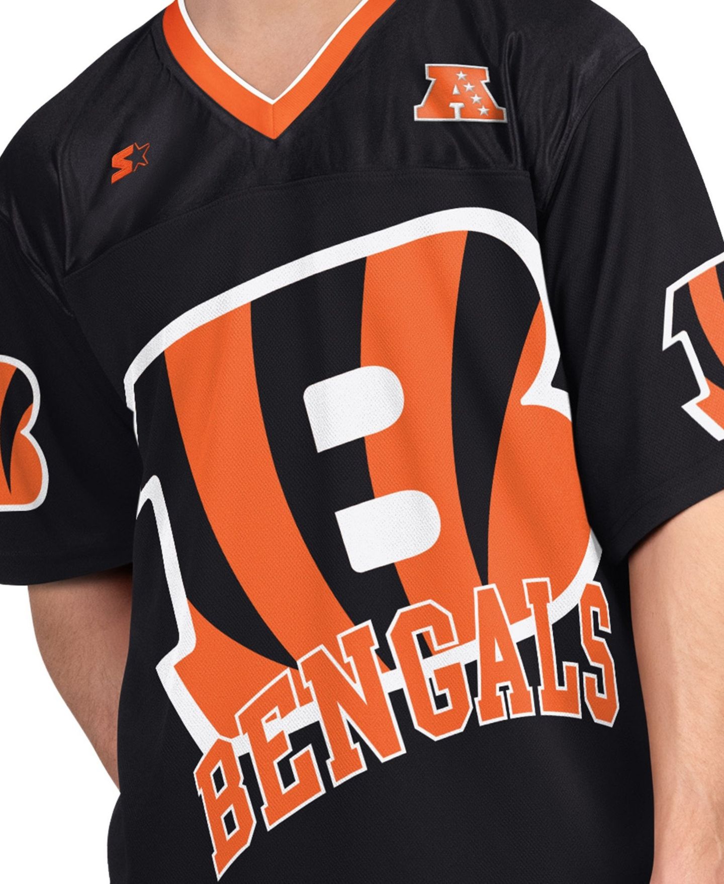 Мужские футболки Starter Black/White Cincinnati Bengals Short-Sleeve Long-Sleeve T-Shirt Combo Pack — фото 9