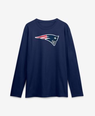 Men's Navy New England Patriots Primary Logo Long-Sleeve T-Shirt