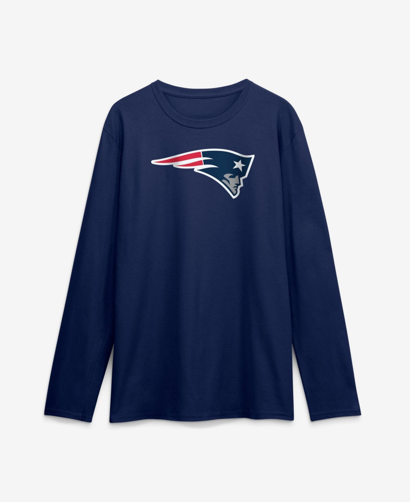 Мужская футболка Logo Athletic Navy New England Patriots Primary Logo Long-Sleeve — фото 1