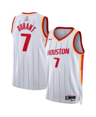 Men's and Women's Kevin Durant White Houston Rockets Swingman Association Edition Jersey