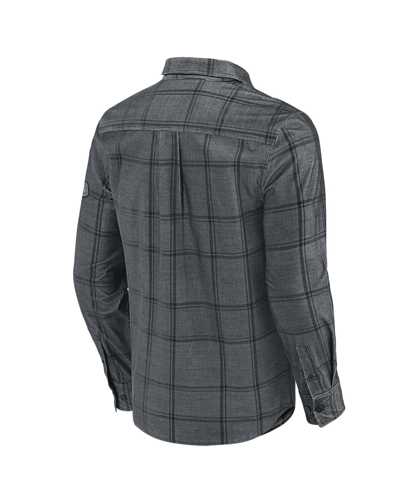 Мужская рубашка Darius Rucker Collection By Fanatics Gray Cleveland Browns Micro Corduroy Plaid Button Up — фото 3