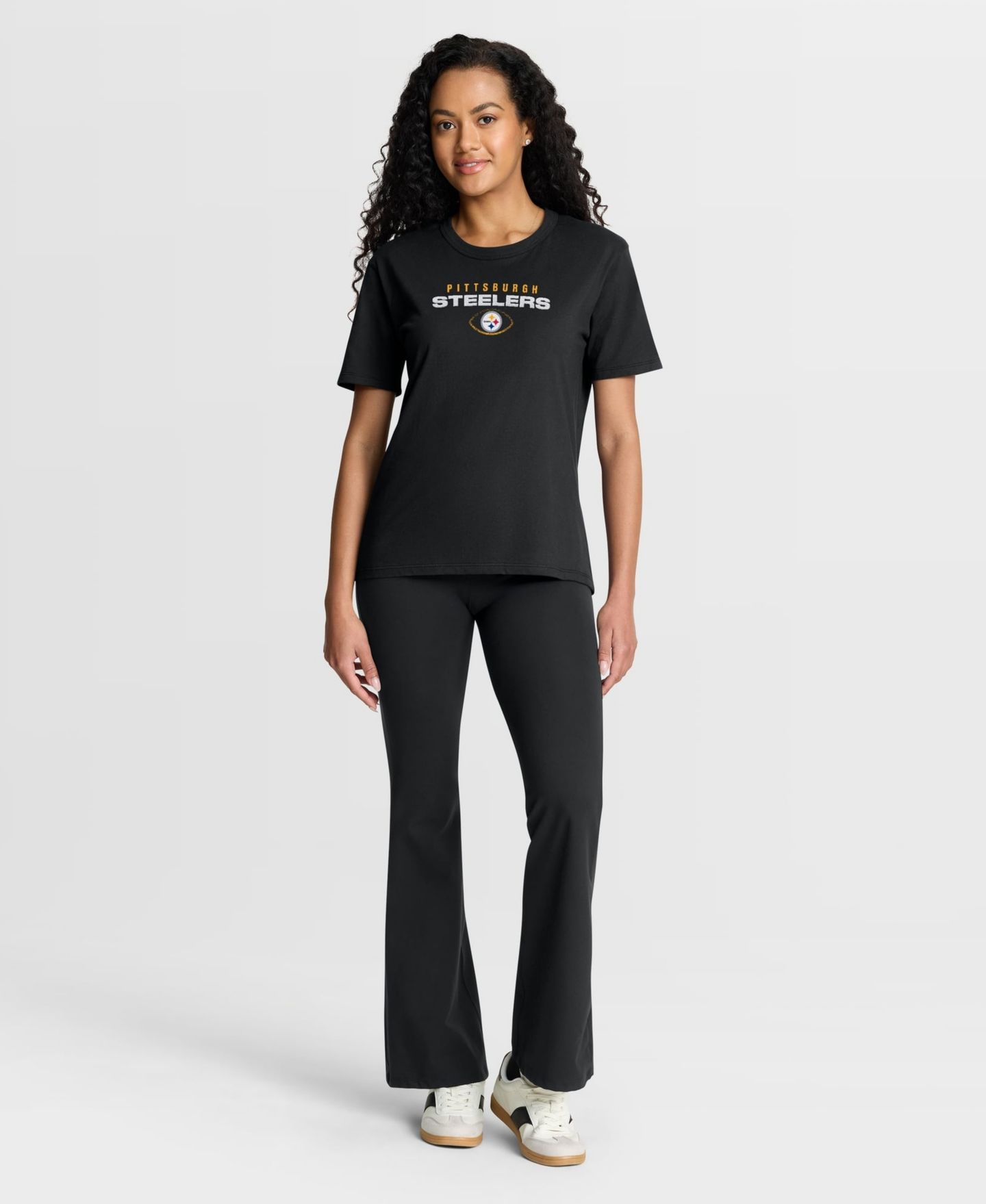 Женская футболка Fanatics Black Pittsburgh Steelers Fade Legacy — фото 3