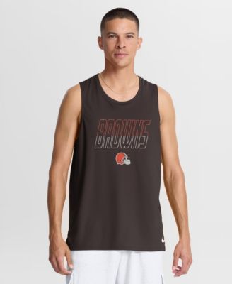 Men's Brown Cleveland Browns Kickoff Miler Dri-FIT Tank&iquest; Top