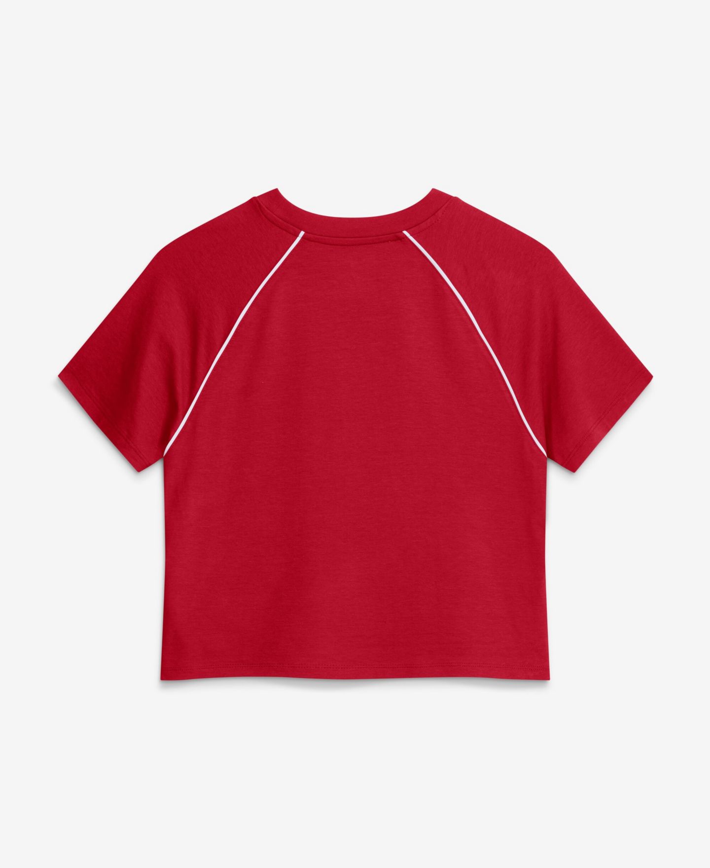 Женский топ Fanatics Red Kansas City Chiefs Offensive Scheme Raglan Tri-Blend Cropped — фото 4