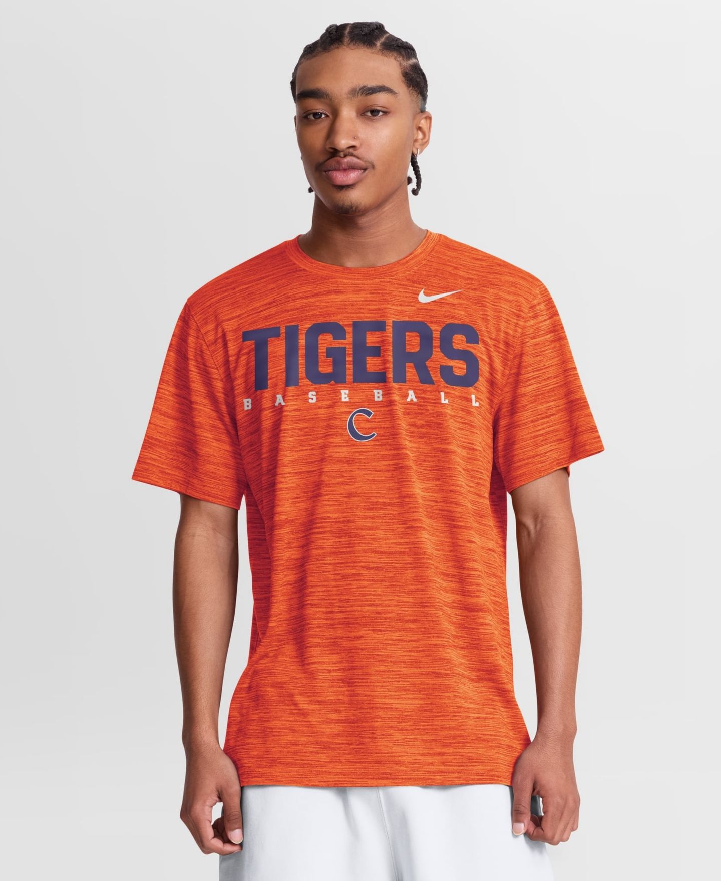 Мужская футболка Nike Orange Clemson Tigers Dugout Velocity Dri-FIT — фото 1