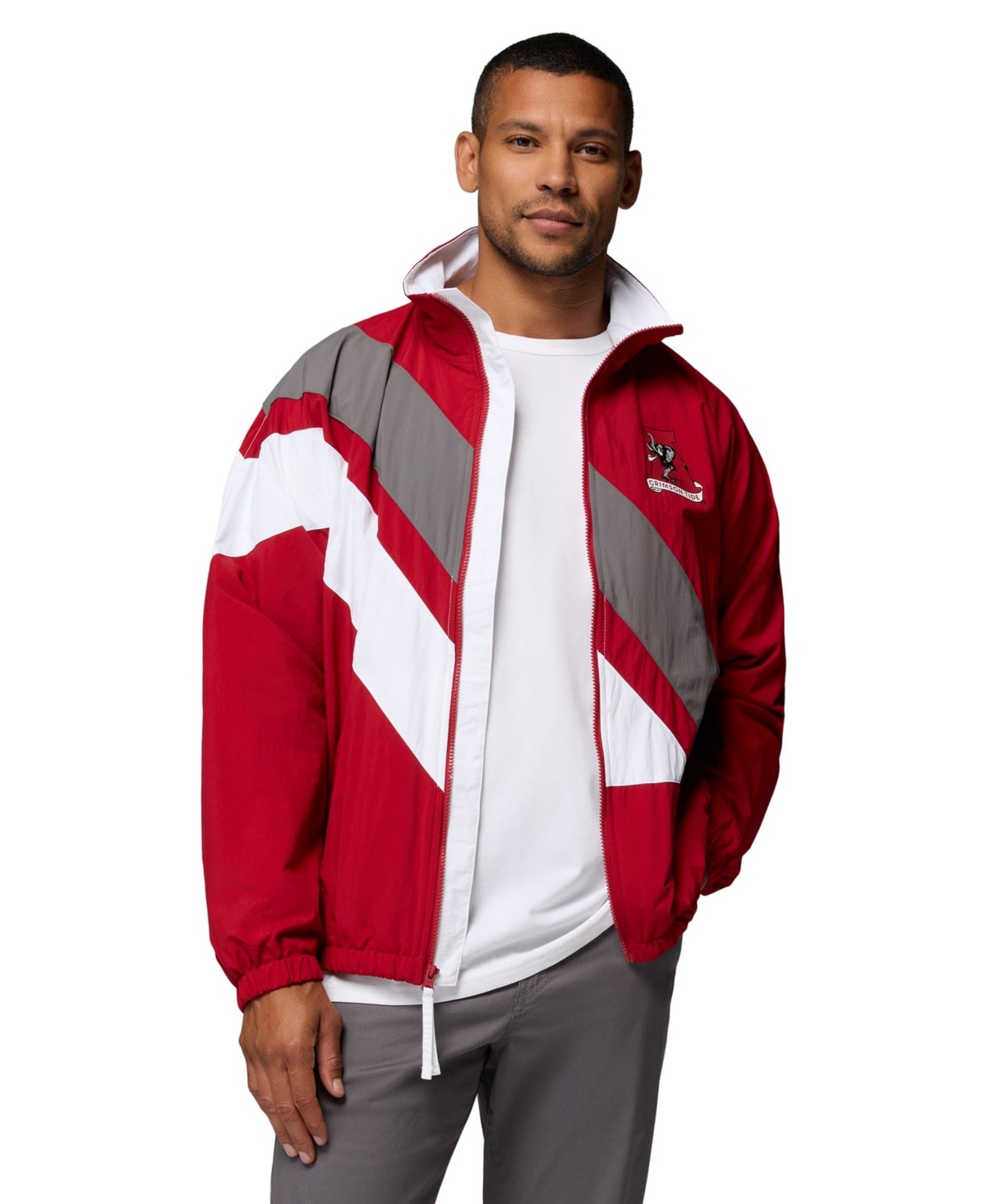 Columbia Men's Crimson Alabama Crimson Tide Reventure Full-Zip Windbreaker Omni-Shield Jacket - Crimson