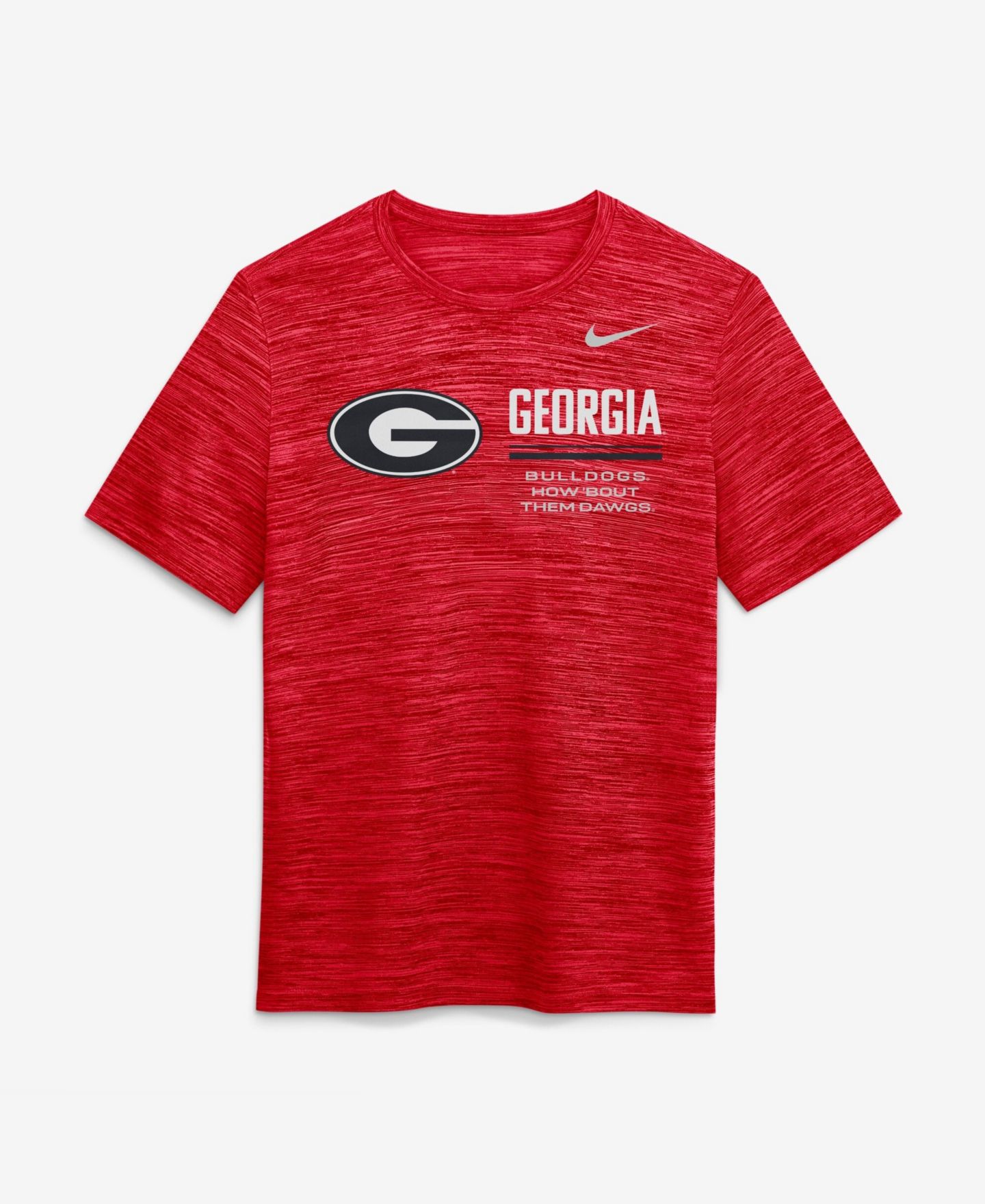 Мужская футболка Nike Red Georgia Bulldogs Sideline Velocity Dri-FIT — фото 2