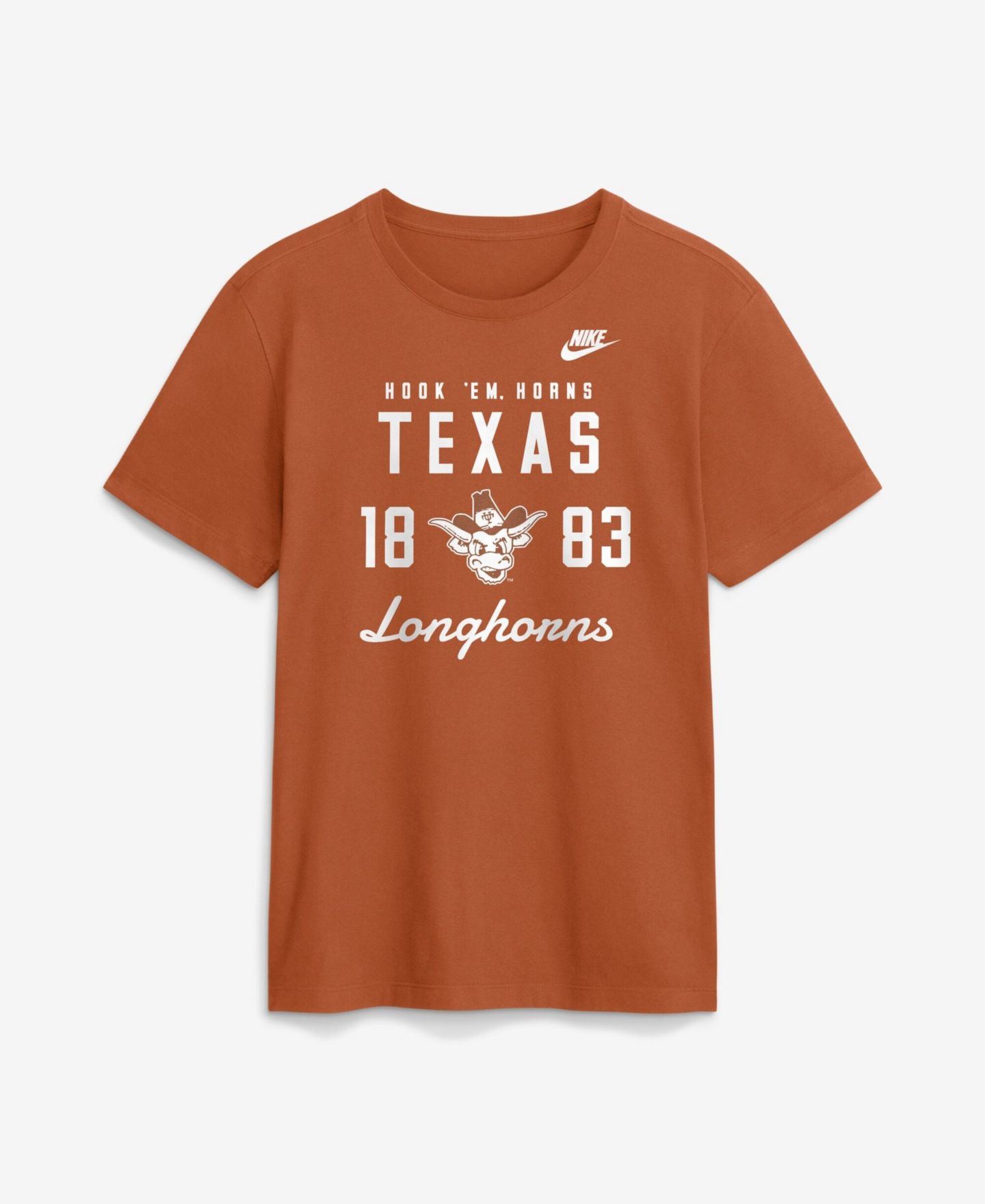 Мужская футболка Nike Texas Orange Texas Longhorns Legacy Stacked Established — фото 1
