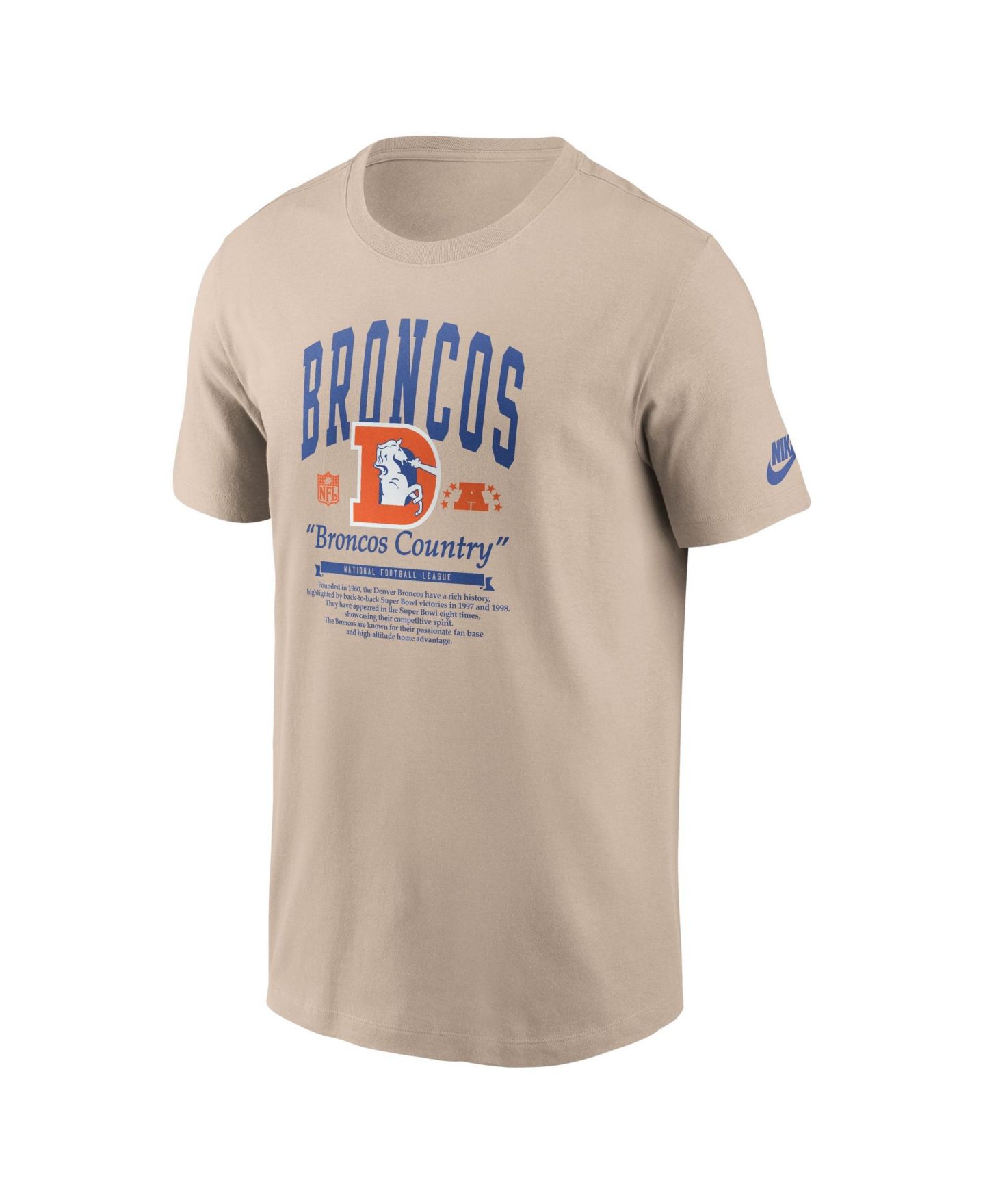 Мужская футболка Nike Sand Denver Broncos Rewind — фото 3