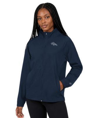 Women's Navy Denver Broncos Athleisure Lightweight Full-Zip Raglan Jacket