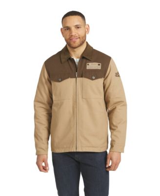 Men's Tan/Brown Denver Broncos Full-Zip Canvas Jacket