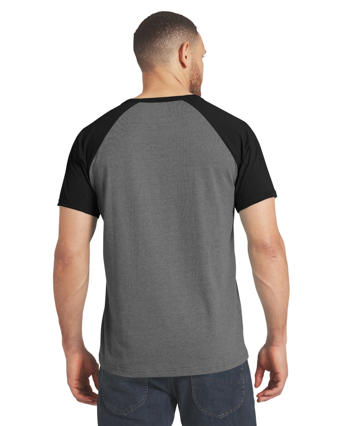 Мужская футболка Darius Rucker Collection By Fanatics Black Pittsburgh Steelers Raglan — фото 2