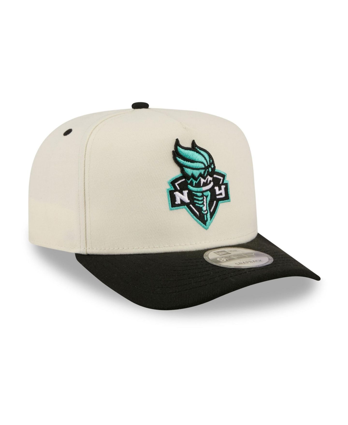 Мужская кепка New Era White New York Liberty Wordmark 9FIFTY A-Frame Snapback Hat — фото 3