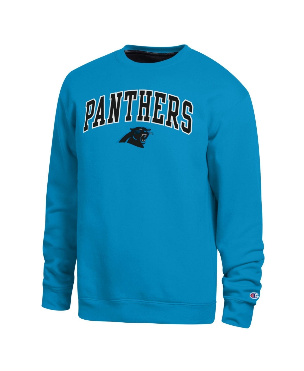 Champion Men's Blue Carolina Panthers Contrast Lined Sweatshirt - Blue, Black