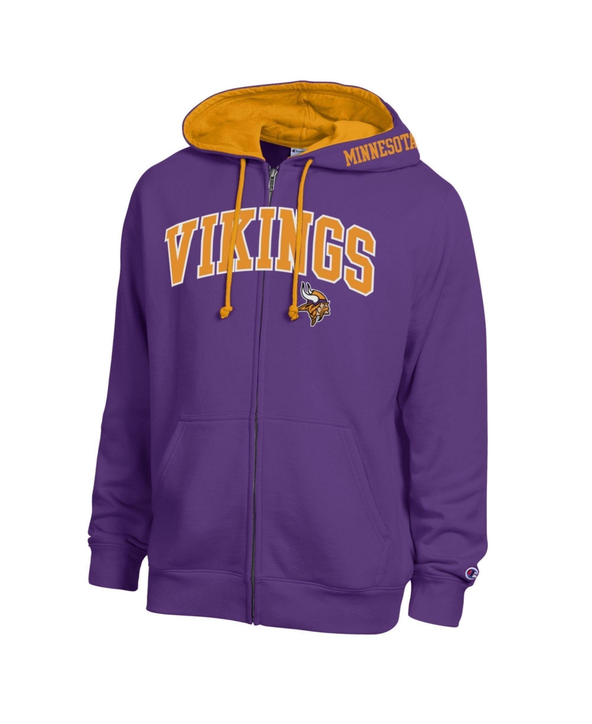 Champion Men's Purple/Gold Minnesota Vikings Full-Zip Hoodie - Purple, Gold