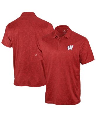 Men's Red Wisconsin Badgers Lush Polo Shirt