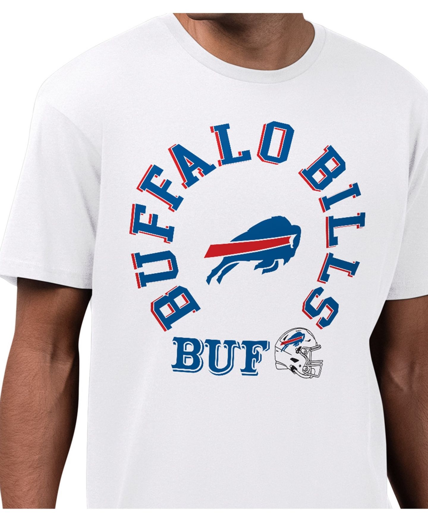 Мужская футболка Starter White Buffalo Bills All-Around Fan Graphic — фото 3