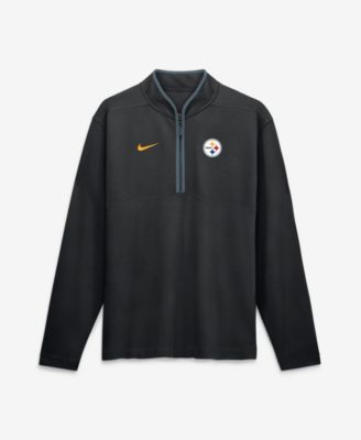 Men's Black Pittsburgh Steelers Dri-FIT Victory Half-Zip Pullover