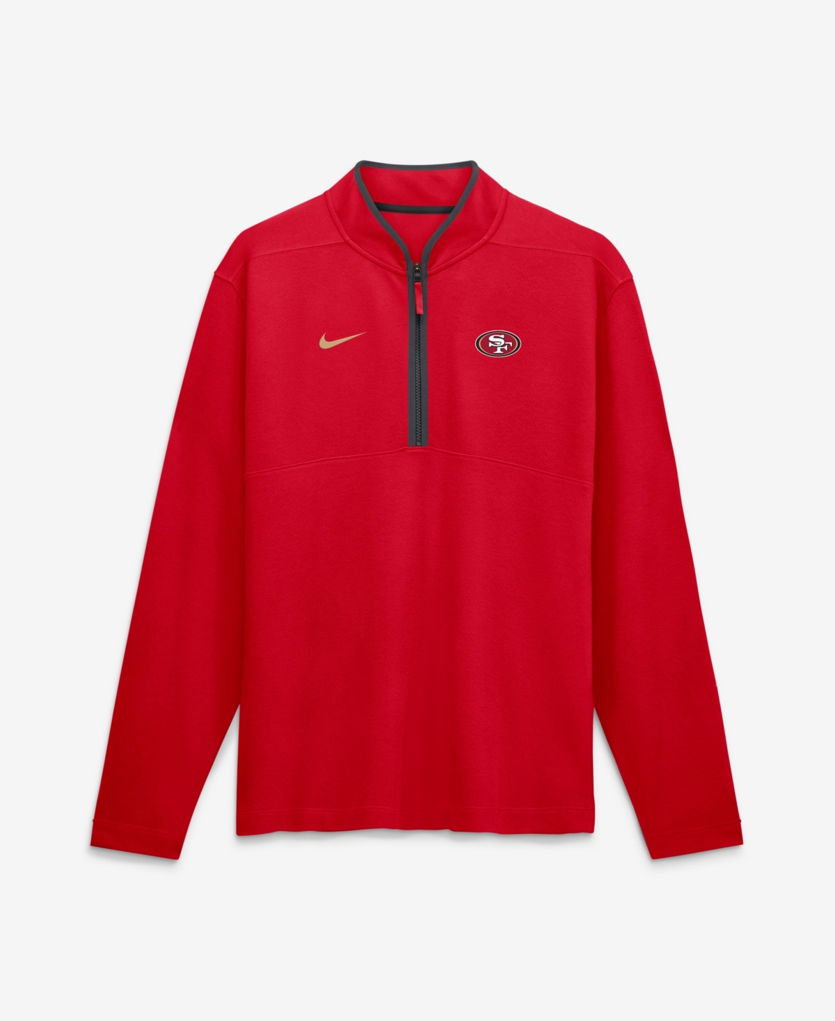 Nike Men's Scarlet San Francisco 49ers Dri-fit Victory Half-Zip Pullover - Scarlet, Anthracite