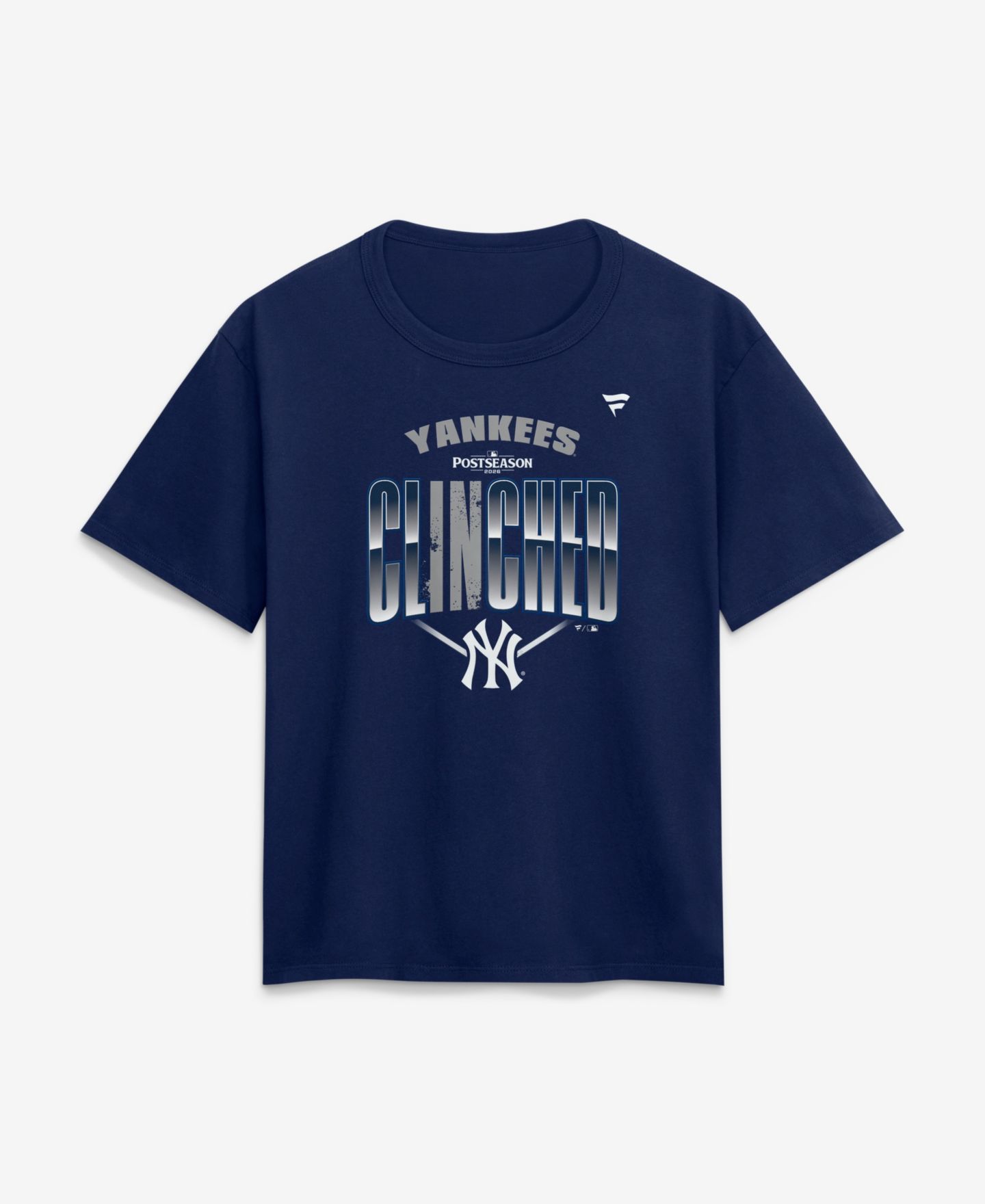 Женская футболка Fanatics Navy New York Yankees 2026 MLB Postseason Locker Room — фото 1