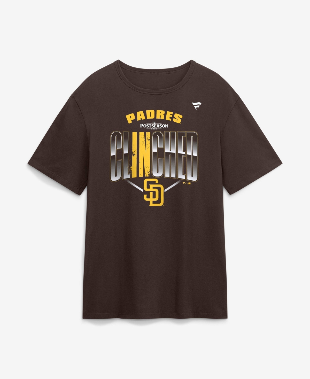 Fanatics Men's Brown San Diego Padres 2026 Mlb Postseason Locker Room T-Shirt - Brown