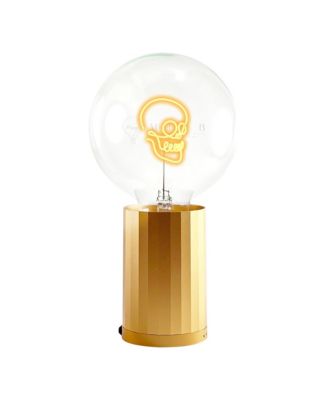 Bulb SKULL Amber with Base Table Lamp PORTABLE
