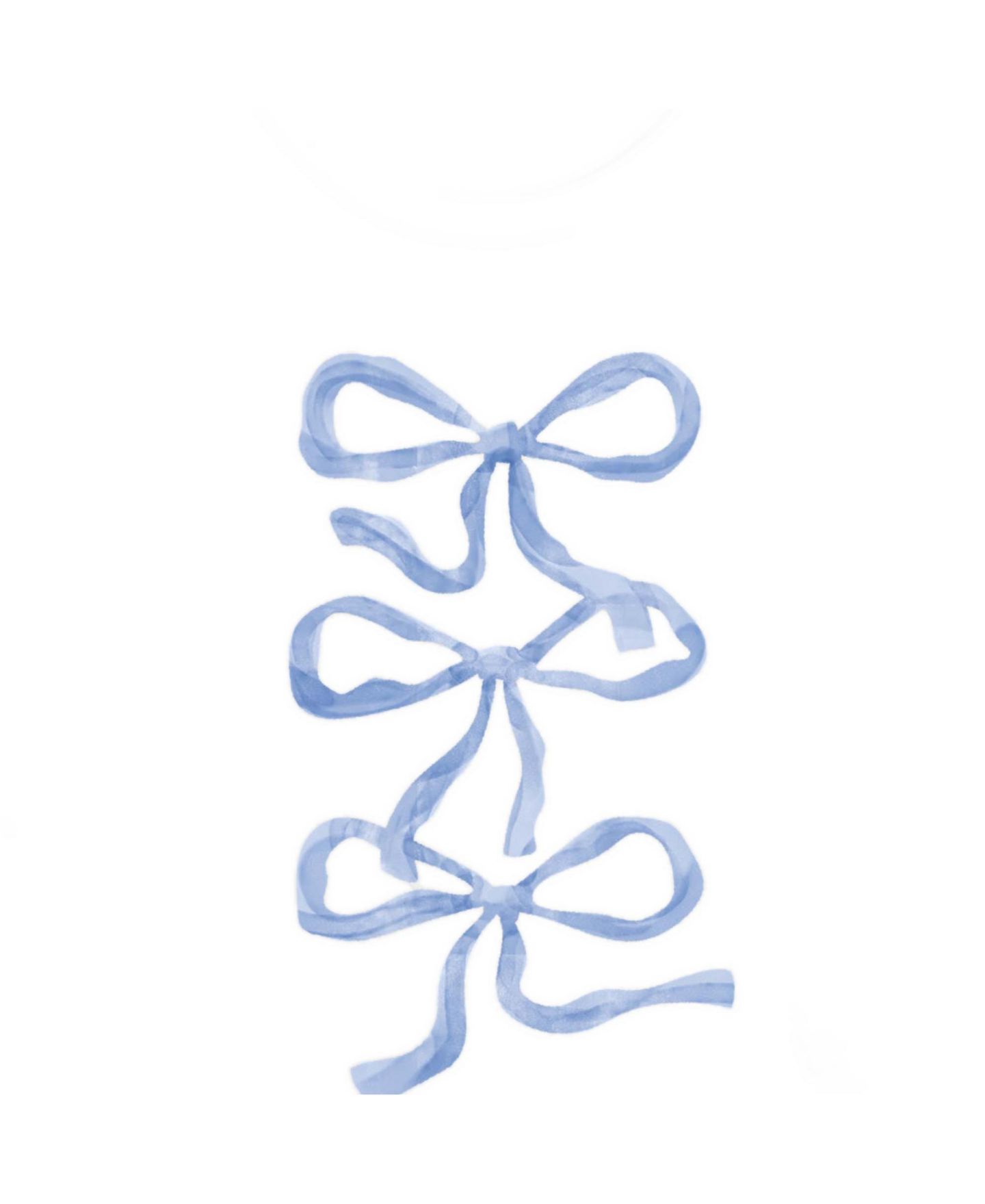 Женская футболка Instant Message Blue Bows Cropped Graphic, цвет: Берёзовый — фото 3