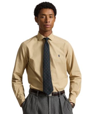 Men's Classic-Fit Plaid Poplin Shirt