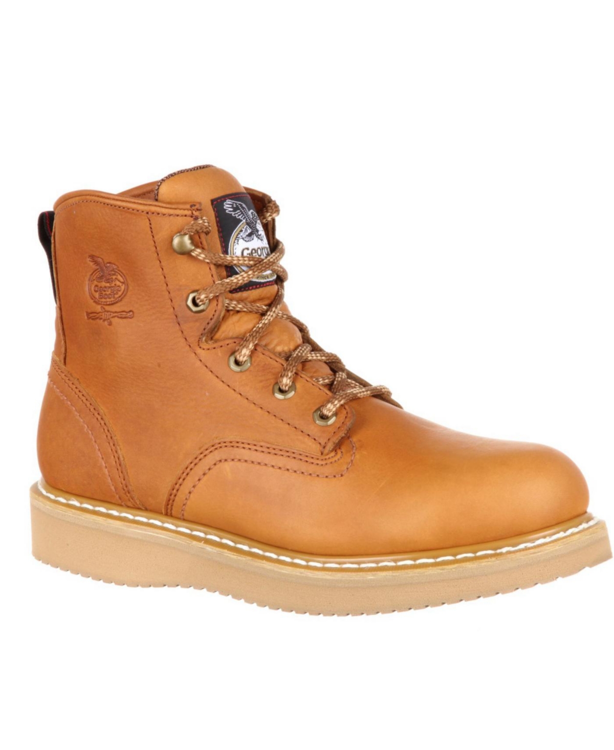 Georgia Boot Men's Wedge Steel Toe Work Boot - Barracuda gold