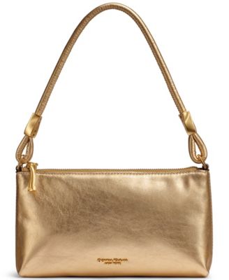 Quogue Leather Small Hobo Shoulder Handbag