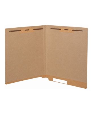 50 Fastener File Folders Thick Manila Paper Durable Prong Design