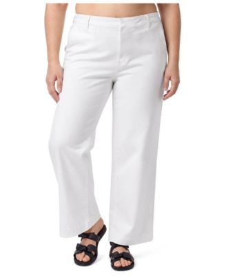 Plus Size Belle Isle High-Rise Wide-Leg Cropped Pants