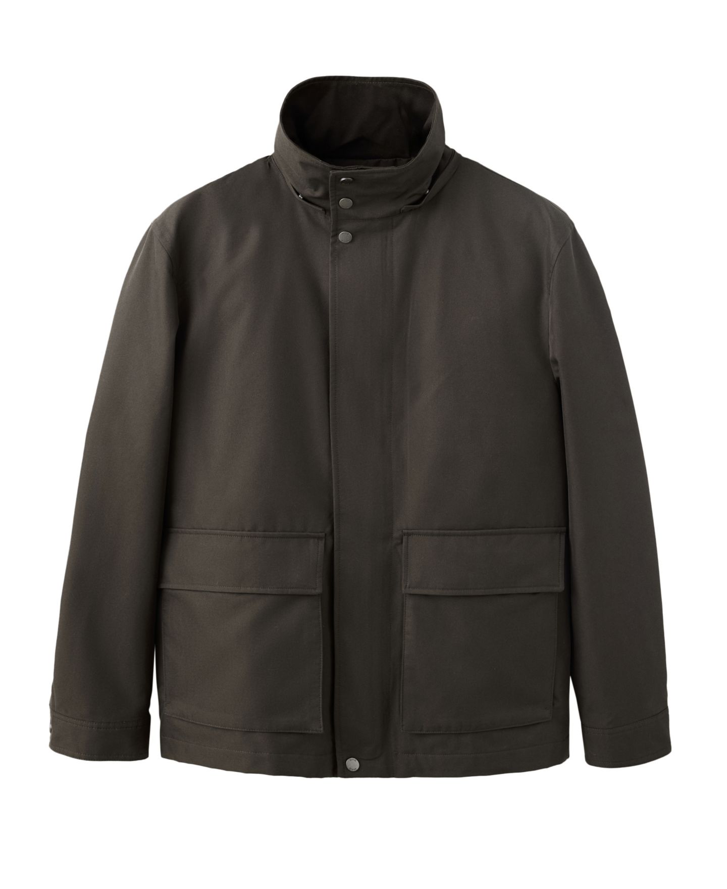 Мужская куртка Mango Adrian Hooded, цвет: Коричневый — фото 10