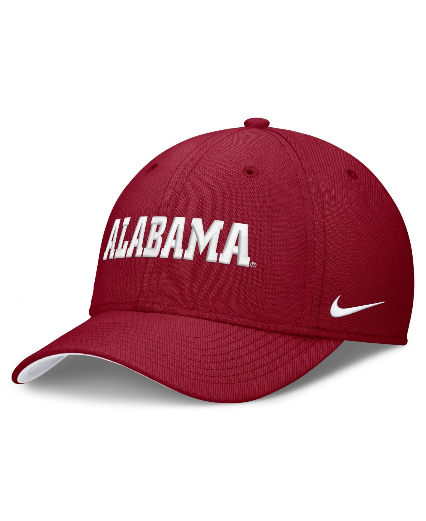Мужская кепка Nike Crimson Alabama Crimson Tide Primetime Team Rise Flex Hat — фото 1