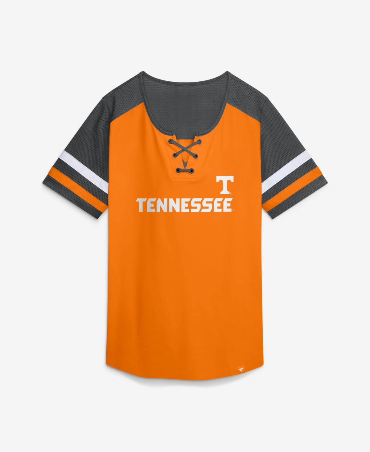 Fanatics Women's Tennessee Orange Tennessee Volunteers Power Play Athena Lace-Up T-Shirt - Tennessee Orange
