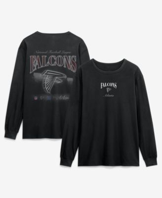 Men's Black Atlanta Falcons Midnight Falls Long-Sleeve T-Shirt