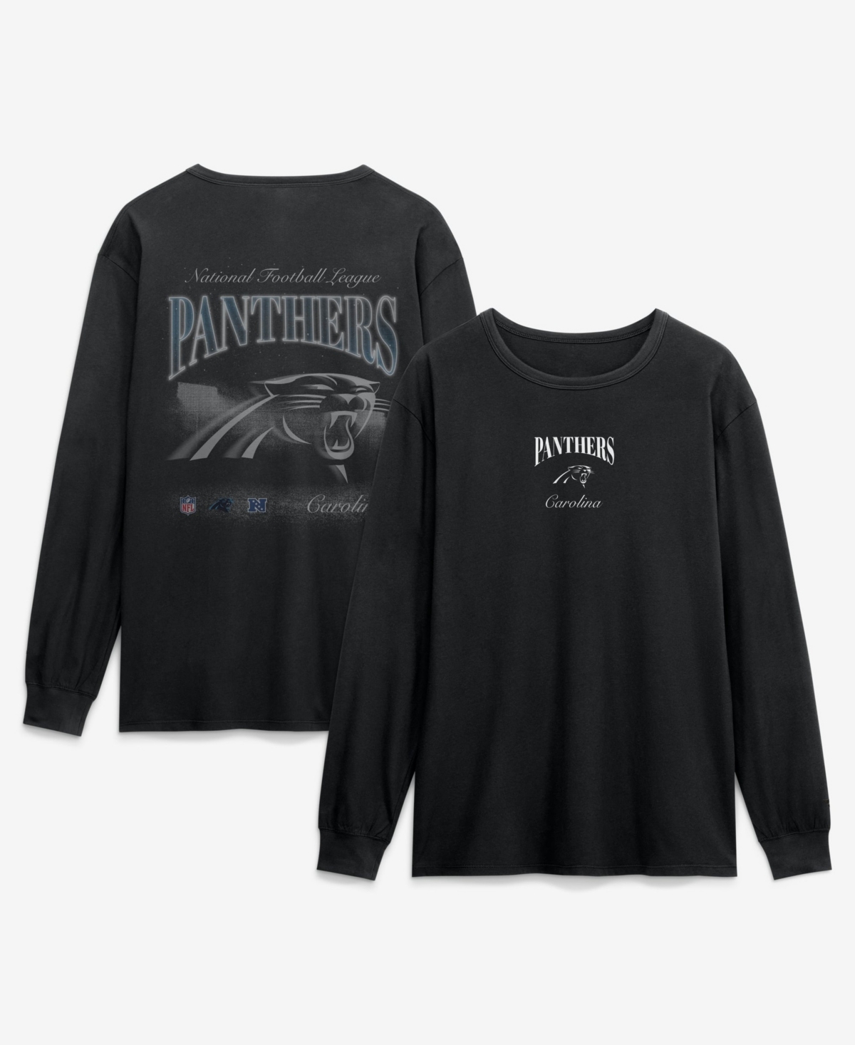 Fanatics Men's Black Carolina Panthers Midnight Falls Long-Sleeve T-Shirt - Black