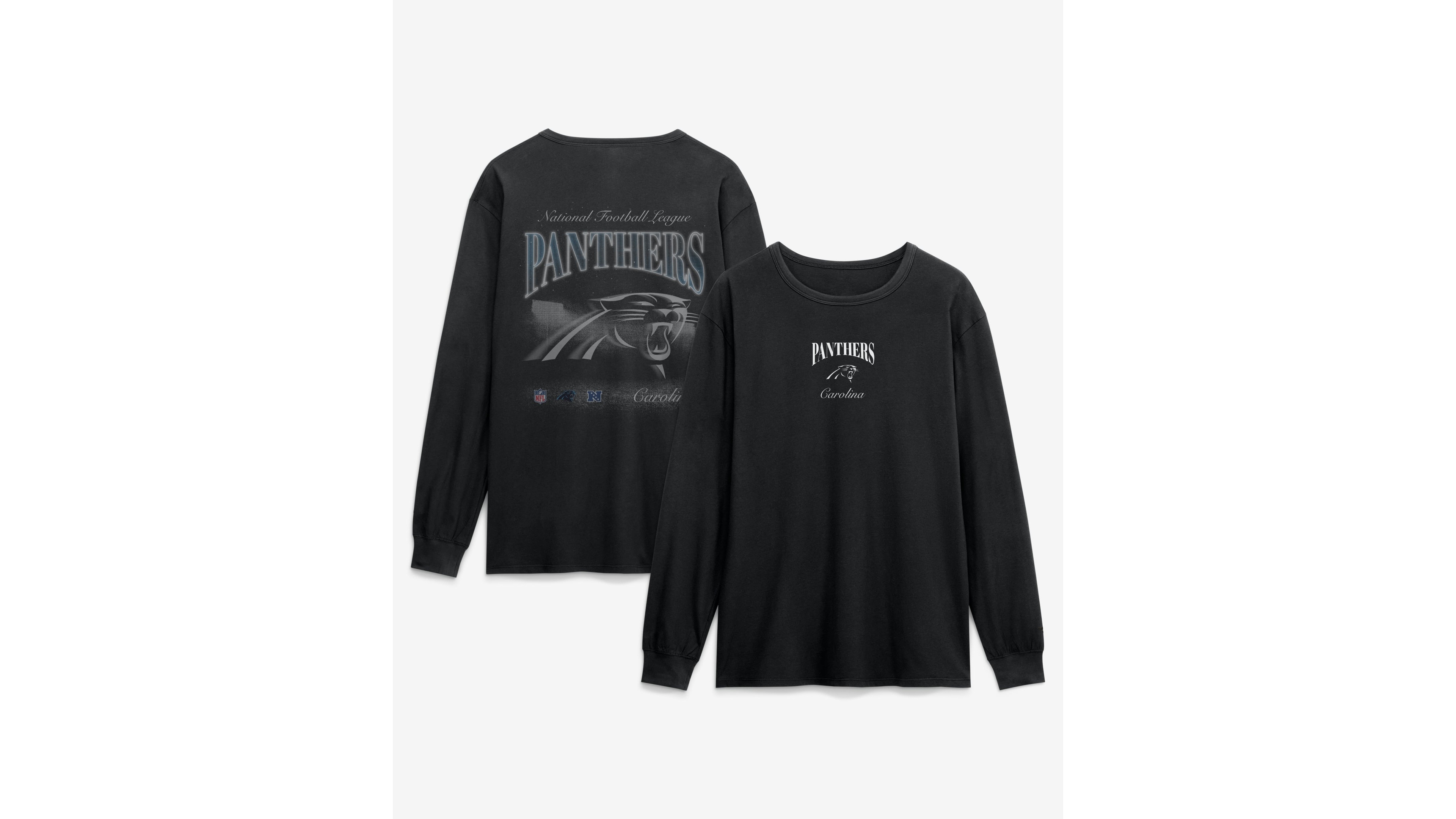 Fanatics Men's Black Carolina Panthers Midnight Falls Long-Sleeve T-Shirt