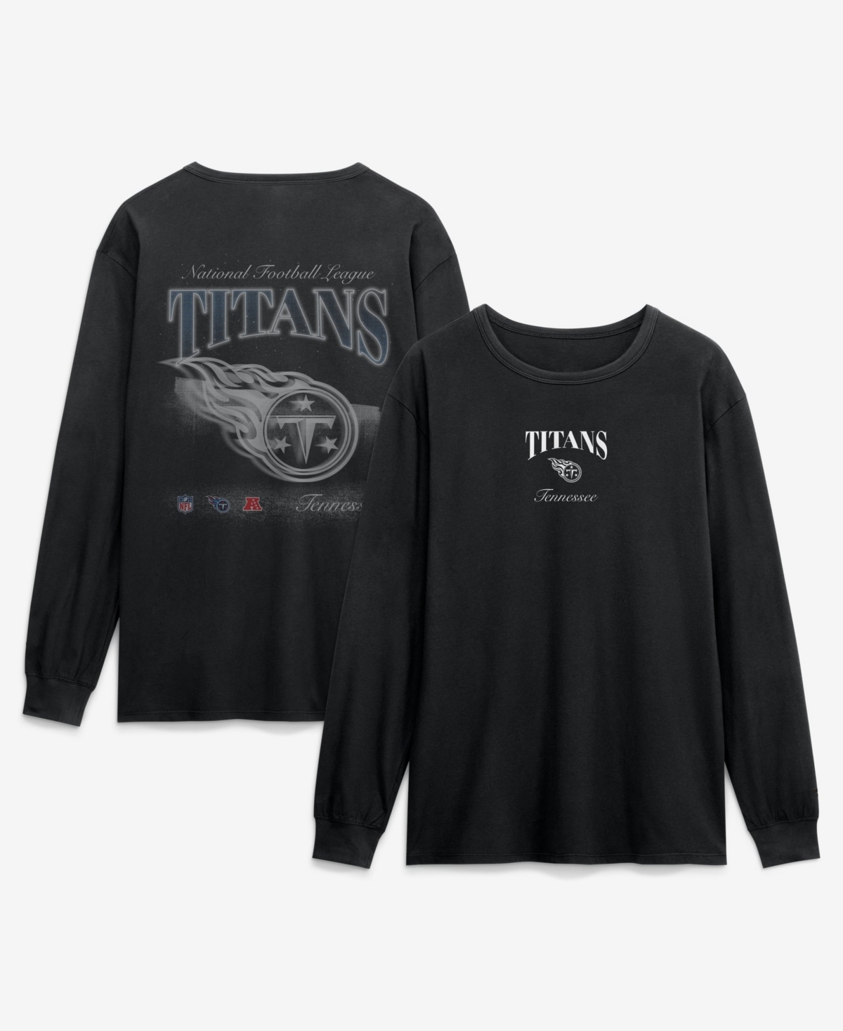 Fanatics Men's Black Tennessee Titans Midnight Falls Long-Sleeve T-Shirt - Black