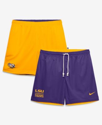 Men's Purple/Gold LSU Tigers Courtside Reversible Dri-FIT Shorts