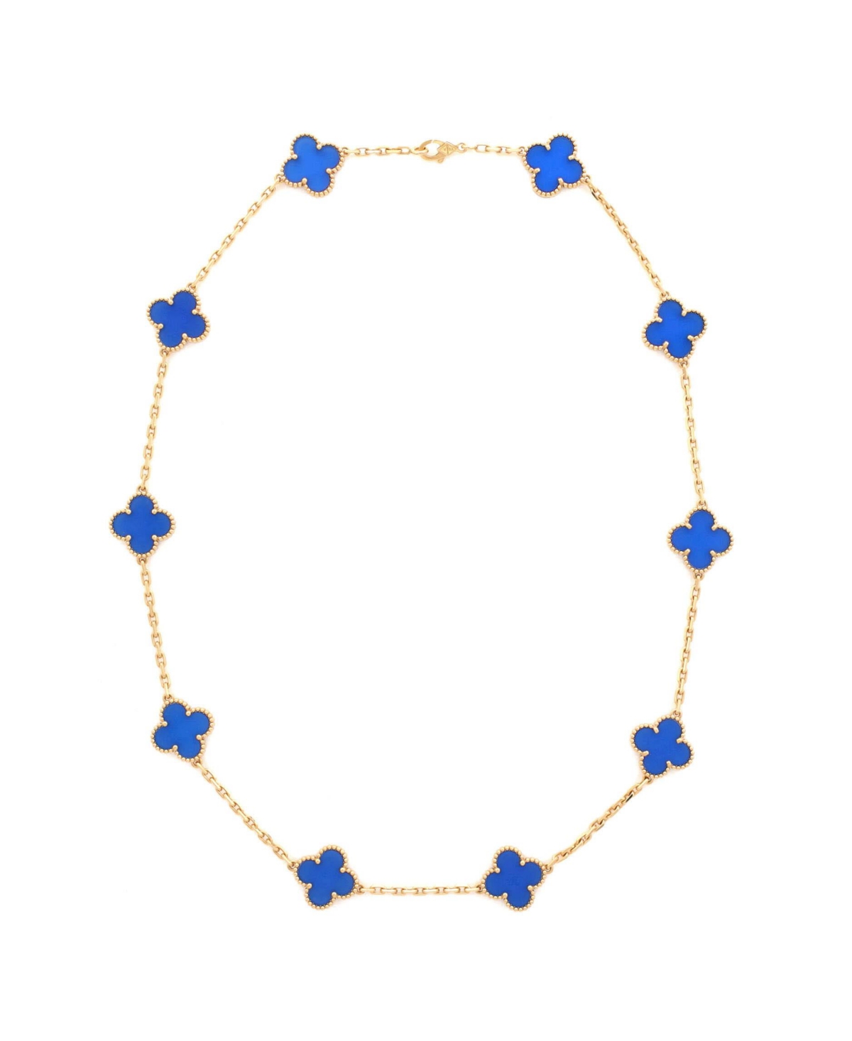 Pre-Owned Van Cleef and Arpels Vintage Alhambra 10 Motifs Necklace - 18k yellow gold