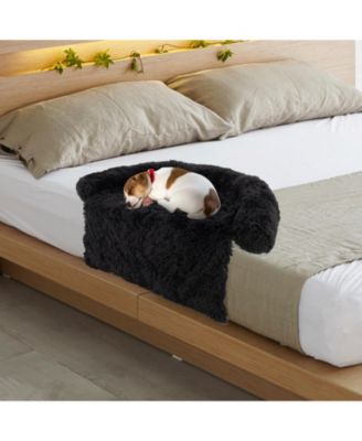 Plush Calming Dog Couch Bed with Anti-Slip Bottom